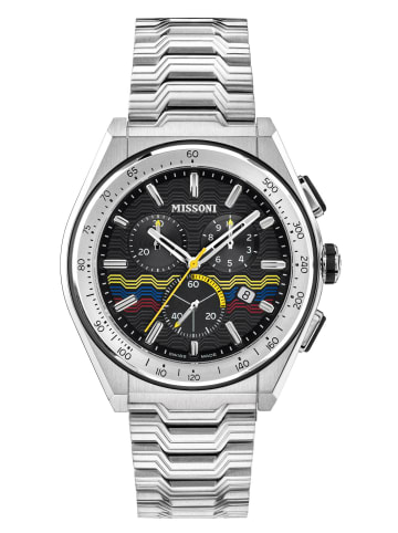 Missoni Analoguhr für Herren in silber