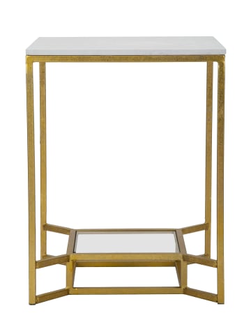 Mauro Ferretti Couchtisch aus Metall und Marmor, 47 x 47 x 60 cm