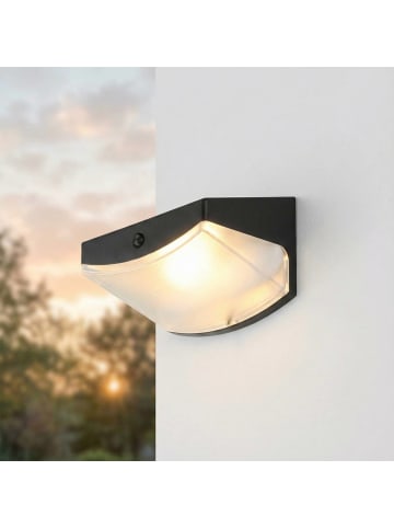 Licht-Erlebnisse Außen Wandlampe EEK G (B)10.6 x (H)7 cm in Schwarz