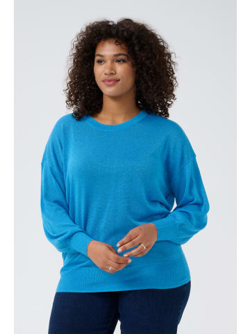 KAFFE curve Strickpullover KCankia Regular fit in Malibu Blue