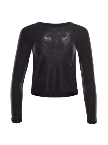 Winshape Functional Light and Soft Cropped Long Sleeve Top AET119LS in panther/schwarz