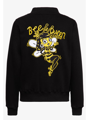 Queen Kerosin Queen Kerosin College Sweatjacke Bee Queen in schwarz