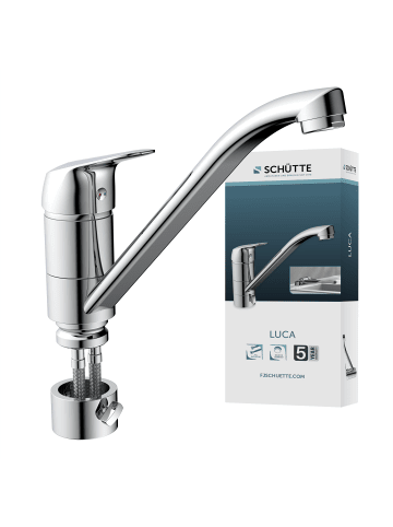 Franz Joseph Schütte LUCA Spültischarmatur, Chrom, für Unterfenster-Montage
