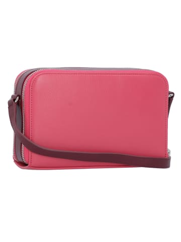 DuDu Umhängetasche Leder 19 cm in raspberry