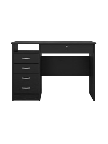 ebuy24 Schreibtisch FunctionPlus Schwarz 110 x 49 cm