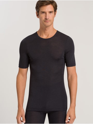 Hanro T-Shirt Woolen Silk in anthracite