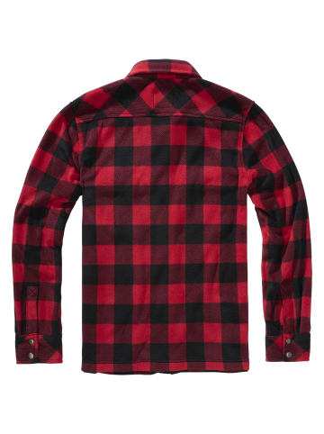 Brandit Fleece Jackets in red/black