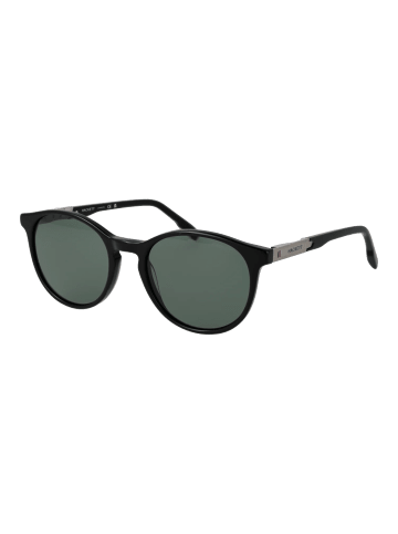 Hackett London Männer Sonnenbrille Rund Schwarz