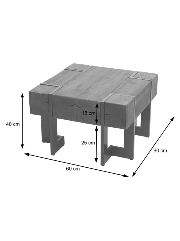 MCW Couchtisch A15, Braun 60x60cm