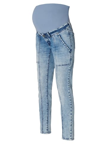 Supermom Straight Umstandsjeans Empire in Authentic Blue