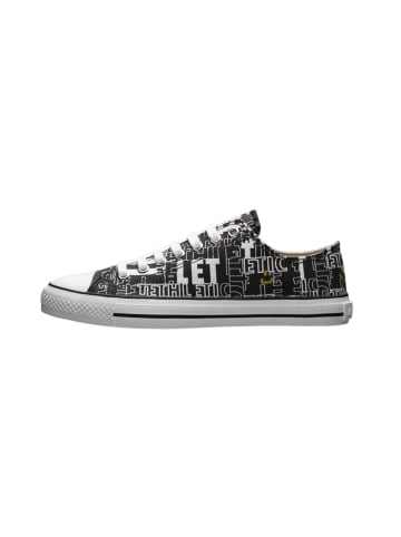 ethletic Sneaker Trainer White Cap Lo Cut in Letters  Black | Just White