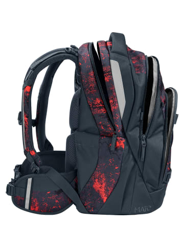 Coocazoo Rucksack MATE Broken Black in rot