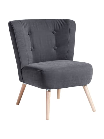 others SESSEL Kassi Bezug Veloursstoff Buche natur / anthrazit