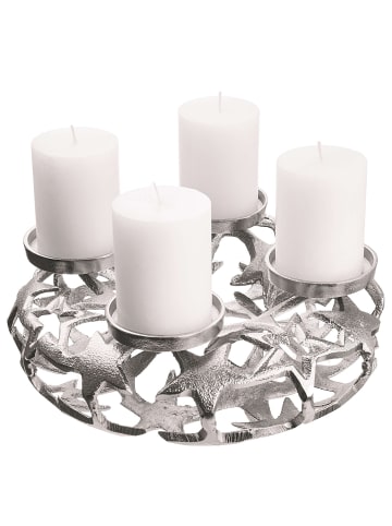 Butlers Adventskranz ADVENT in Silber