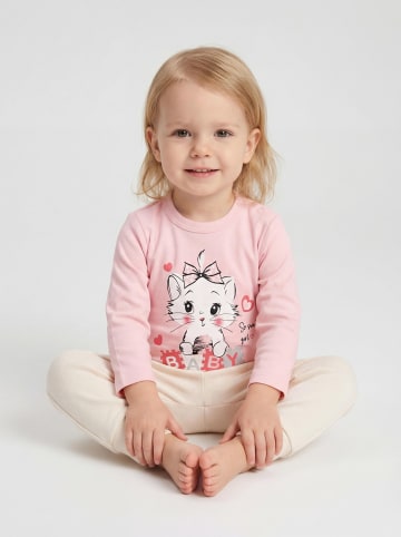 TupTam Unisex Langarm Body mit Aufdruck Spruch 5er Pack in rosa