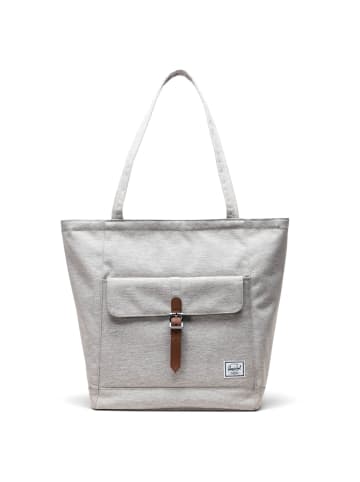 Herschel Retreat - Schultertasche 13" 45 cm in light grey crosshatch/natural