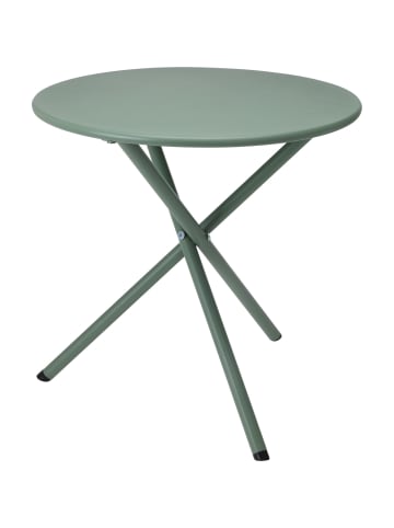 Ambiance Gartentisch aus Metall in Grün, Ø 48 cm