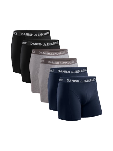 DANISH ENDURANCE Boxershorts Classic Trunks in blue/grey mix