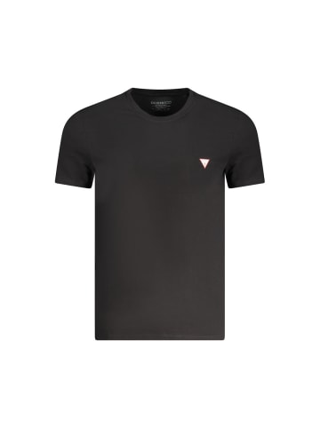 Guess Jeans Schwarzes Baumwoll-T-Shirt