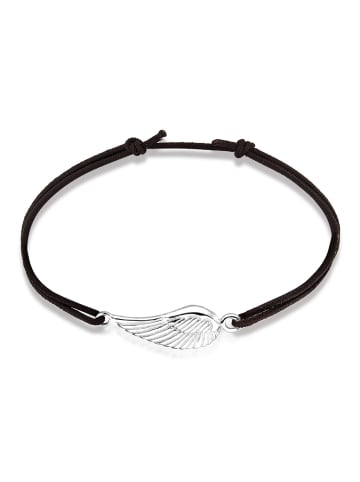 Elli Armband 925 Sterling Silber Flügel in Schwarz