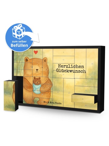 Mr. & Mrs. Panda Befüllbarer Adventskalender Bär Baby Design mit... in Weiß