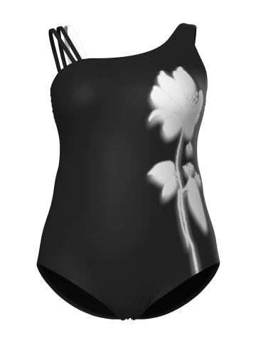 Ulla Popken Badeanzug in schwarz
