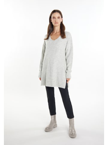 usha WHITE LABEL Strickpullover in Grau Melange