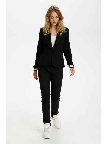 Kaffe Blazer Kinnie Regular fit in Black - Chalk Stripe