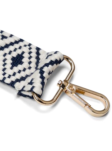 styleBREAKER Wechsel Taschengurt in Dunkelblau-Weiß