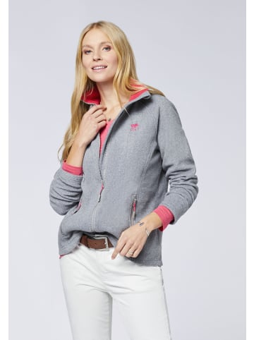 Polo Sylt Fleece-Jacke in Grau