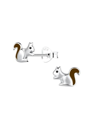 Alexander York Ohrringe, Ohrstecker EICHHÖRNCHEN in 925 Sterling Silber, 2-tlg.