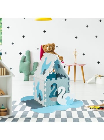 relaxdays 25tlg. Puzzlematte "Tiere" in Bunt