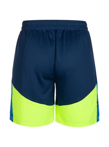 Puma Trainingsshorts individualCUP in dunkelblau / neongrün