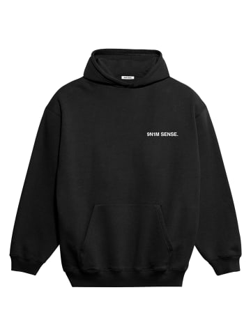 9N1M SENSE Kapuzenpullover in black