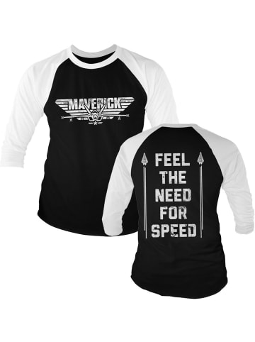 TOP GUN Longsleeve in Weiß