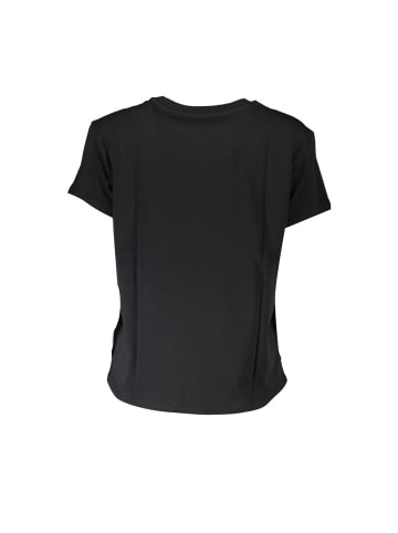 Patrizia Pepe Schwarzes Bio-Baumwoll-T-Shirt