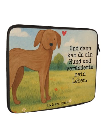 Mr. & Mrs. Panda Laptophülle Hund Dogge Design mit Spruch in Weiß