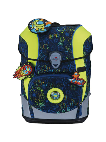 DerDieDas derdiedas Schulranzen Set 5-tlg. ErgoFlex Tiny Neon Crazy in blau
