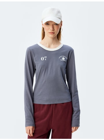 KOTON T-shirt in Anthrazit