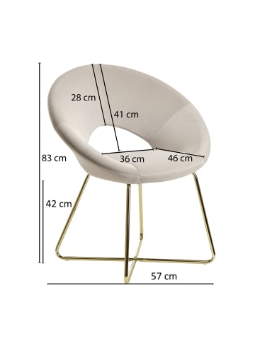 KADIMA DESIGN Esszimmerstuhl Samt Küchenstuhl mit goldenen Beinen,