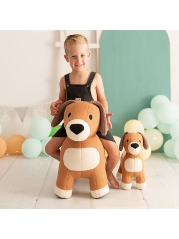 Crochetts 2er-Set Hund in Braun – (B)75 x (H)58 x (T)32 cm
