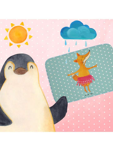 Mr. & Mrs. Panda Badteppich Fuchs Ballerina ohne Spruch in Türkis Pastell