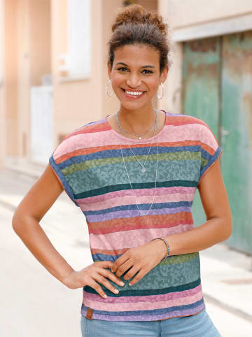 WITT WEIDEN Ringelshirt in rosenquarz-jade-geringelt