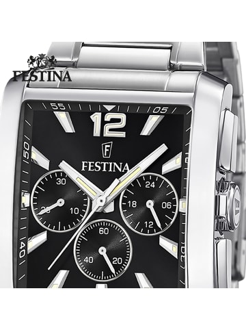 Festina Chronograph-Armbanduhr Festina Timeless Chronograph silber mittel (ca. 37mm)