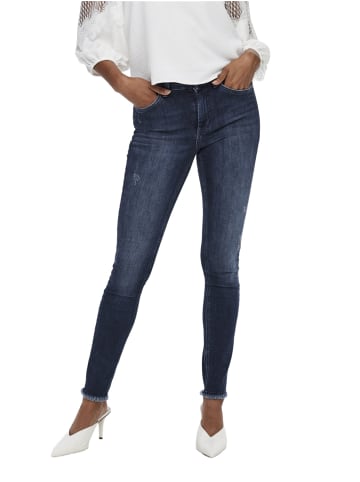 ONLY Jeans ONLBLUSH LIFE MID SK ANK RAW REA811 skinny in Blau