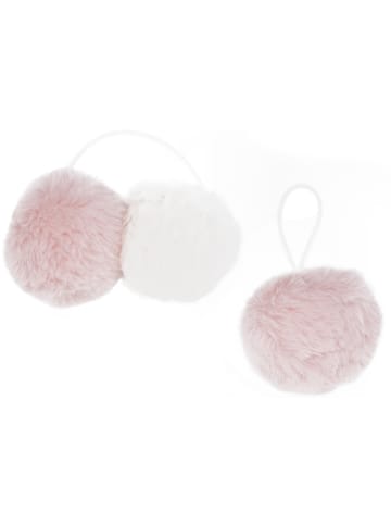 BECKMANN Beckmann Bommeln White/pink