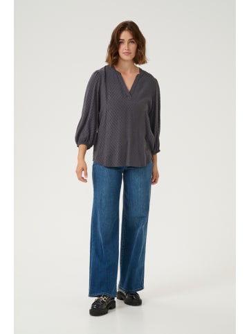 Kaffe Langarm-Bluse KAanny in Black Oyster