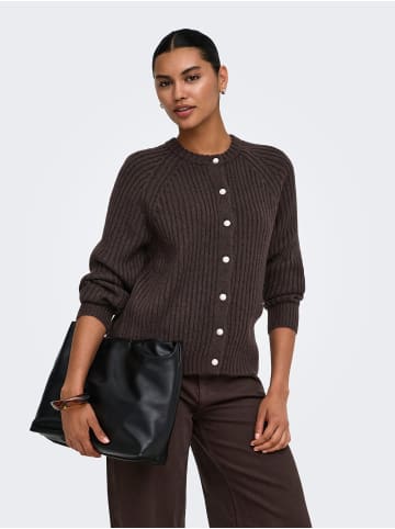 ONLY Strickjacke in Chocolate Brown
