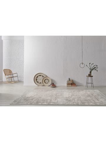 Kayoom Kurzflor Teppich Bridget 125 in silber - rechteckig