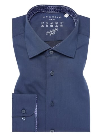 Eterna Langarmhemd in navy